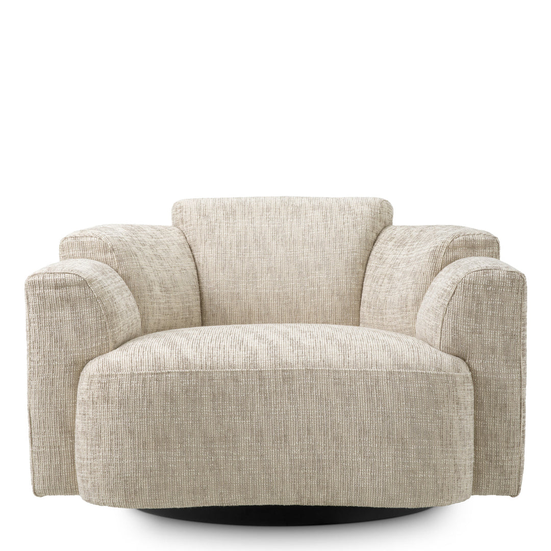 Swivel Chair Marbella Creststone Beige Furniture Eichholtz