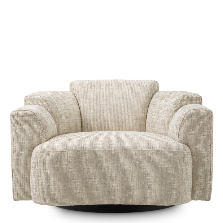 Swivel Chair Marbella Creststone Beige Furniture Eichholtz