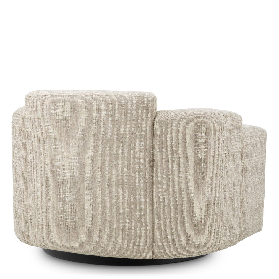 Swivel Chair Marbella Creststone Beige Furniture Eichholtz