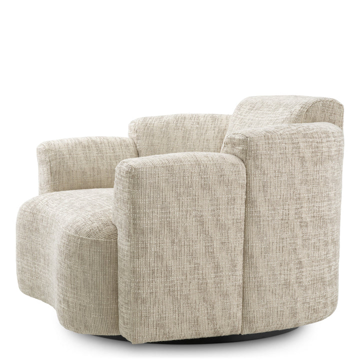 Swivel Chair Marbella Creststone Beige Furniture Eichholtz