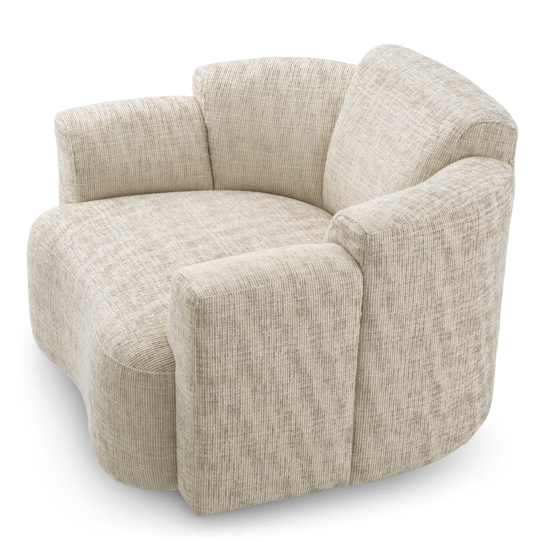 Swivel Chair Marbella Creststone Beige Furniture Eichholtz