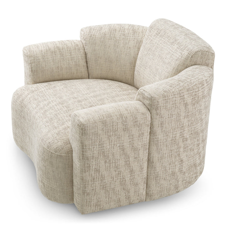 Swivel Chair Marbella Creststone Beige Furniture Eichholtz