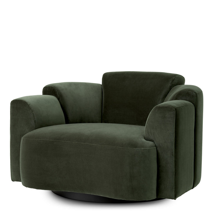 Swivel Chair Marbella Torrin Green Velvet New Collection - January 2026 Eichholtz