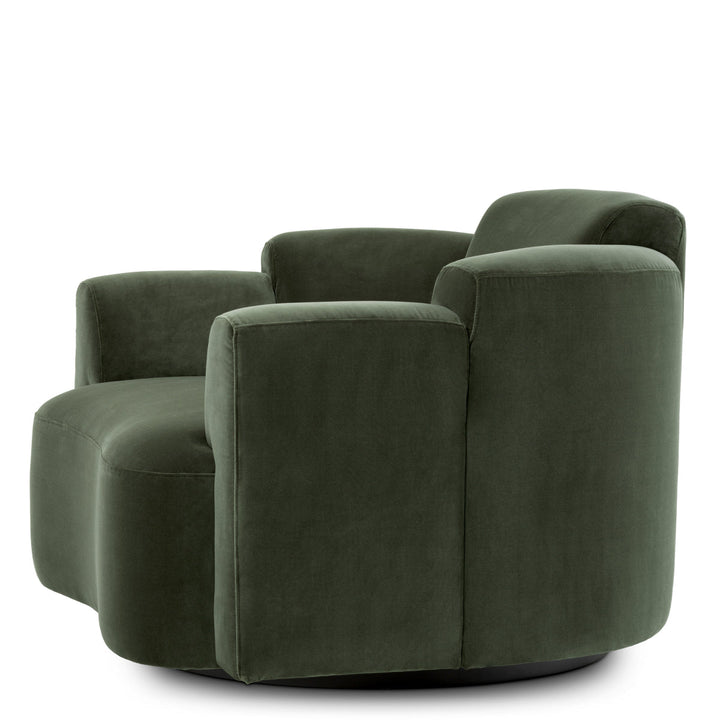Swivel Chair Marbella Torrin Green Velvet New Collection - January 2026 Eichholtz