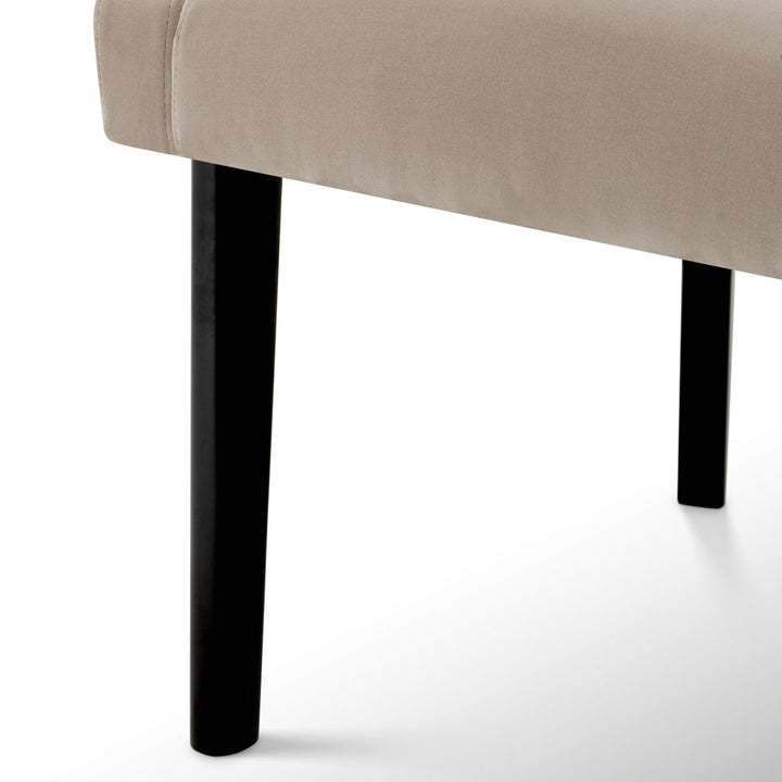 Dining Chair Chavelle Black Finish Torrin Natural Velvet New Collection - January 2026 Eichholtz