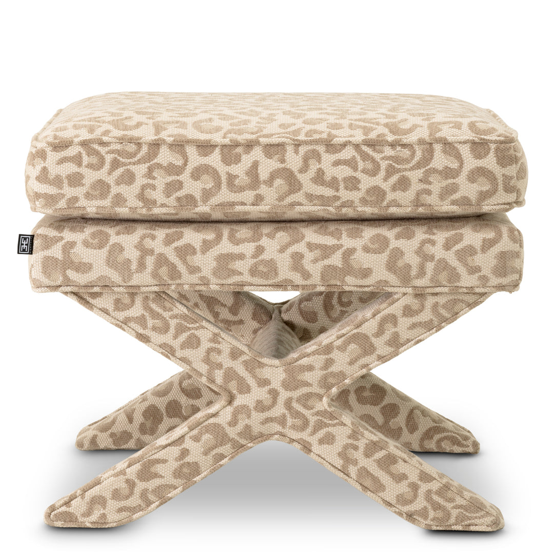 Stool Cordoba Harley Leopard Beige - Image 3