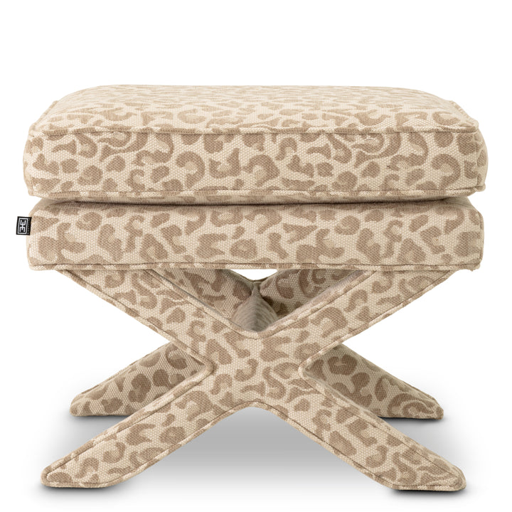 Stool Cordoba Harley Leopard Beige - Image 3