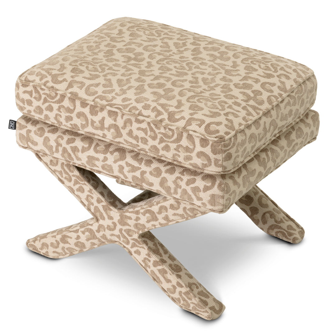Stool Cordoba Harley Leopard Beige - Image 4