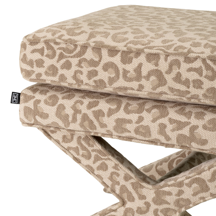Stool Cordoba Harley Leopard Beige - Image 6