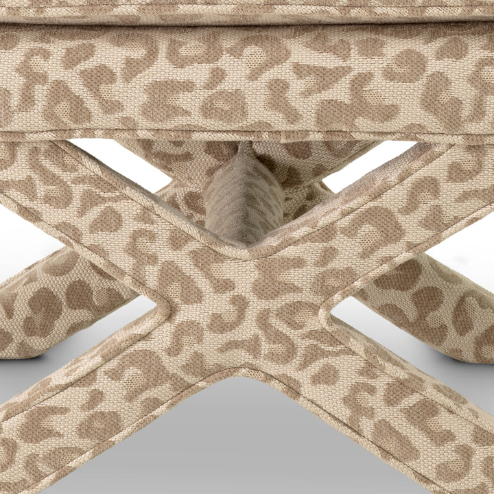 Stool Cordoba Harley Leopard Beige - Image 7