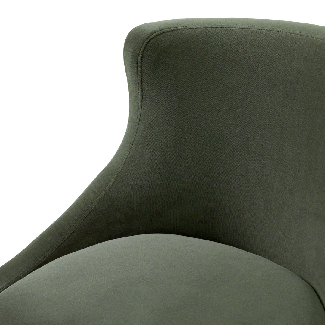 Dining Chair Chavelle Black Finish Torrin Green Velvet New Collection - January 2026 Eichholtz