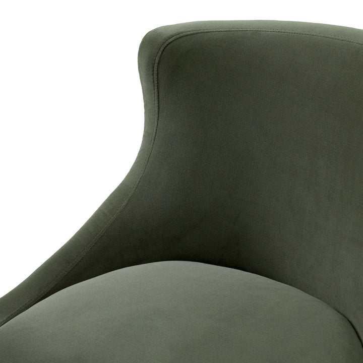 Dining Chair Chavelle Black Finish Torrin Green Velvet New Collection - January 2026 Eichholtz