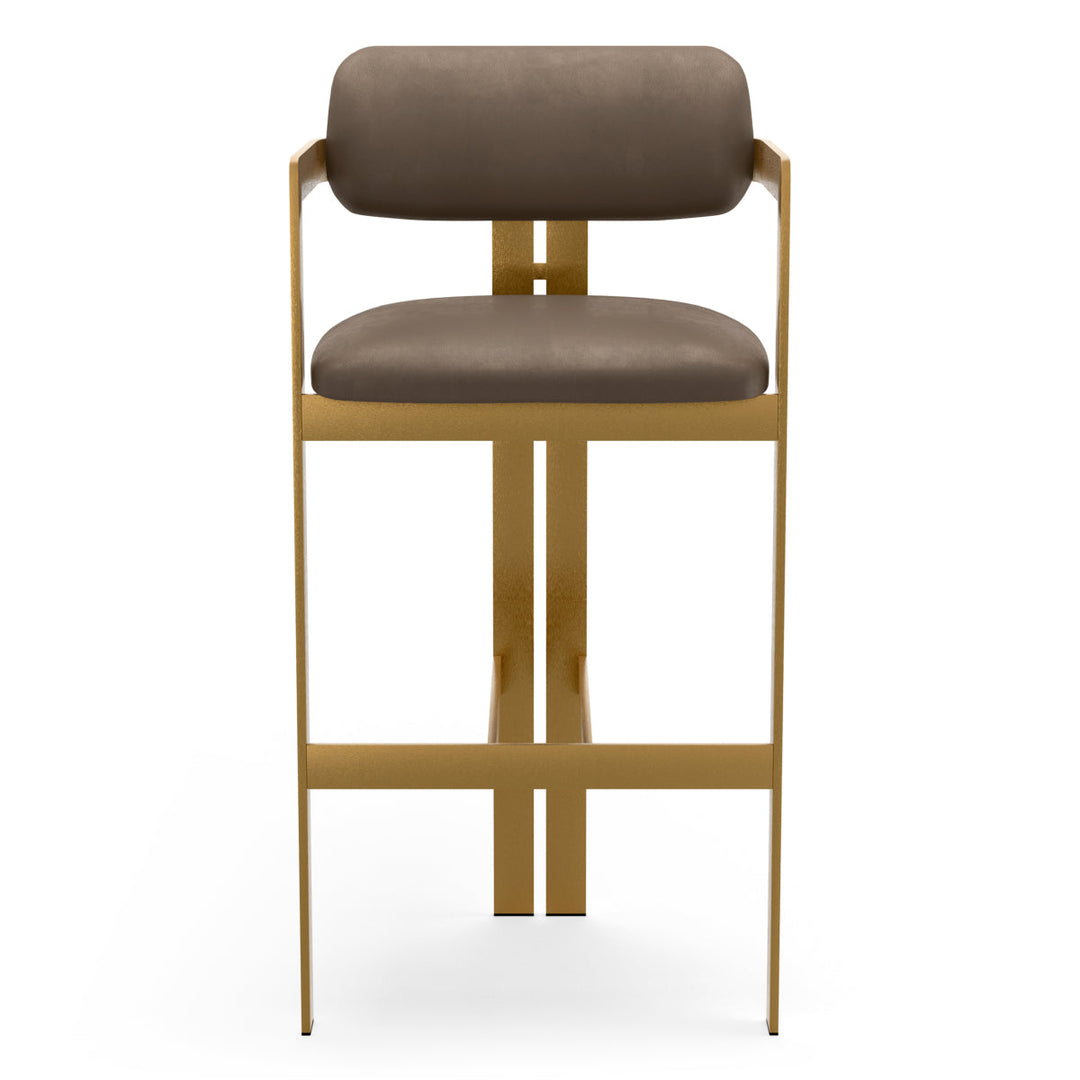 Bar Stool Donato Brushed Brass Finish Seymore Truffle Furniture Eichholtz
