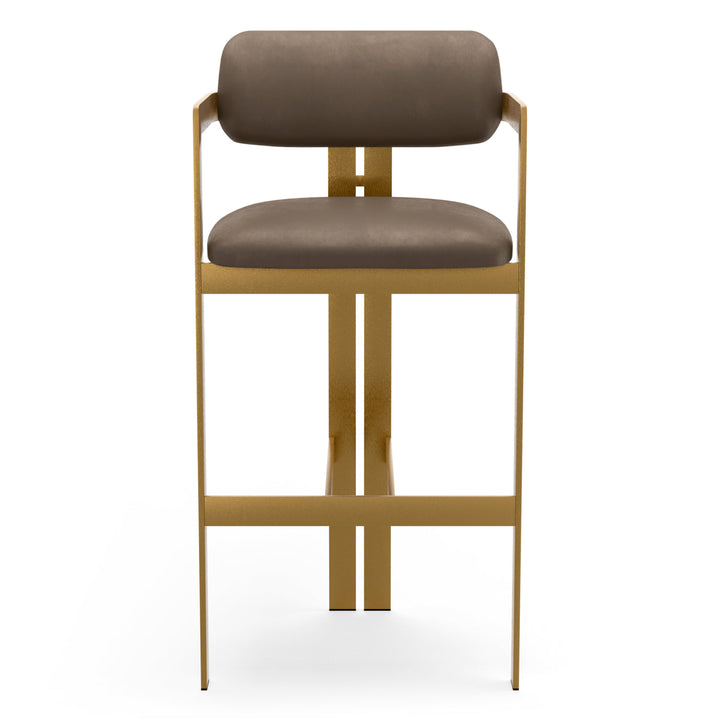 Bar Stool Donato Brushed Brass Finish Seymore Truffle Furniture Eichholtz
