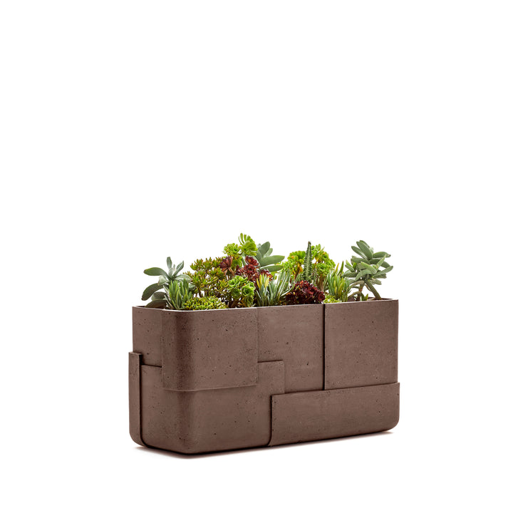 Aarde Planter - Trough Outdoor Planters Indigenus Brown