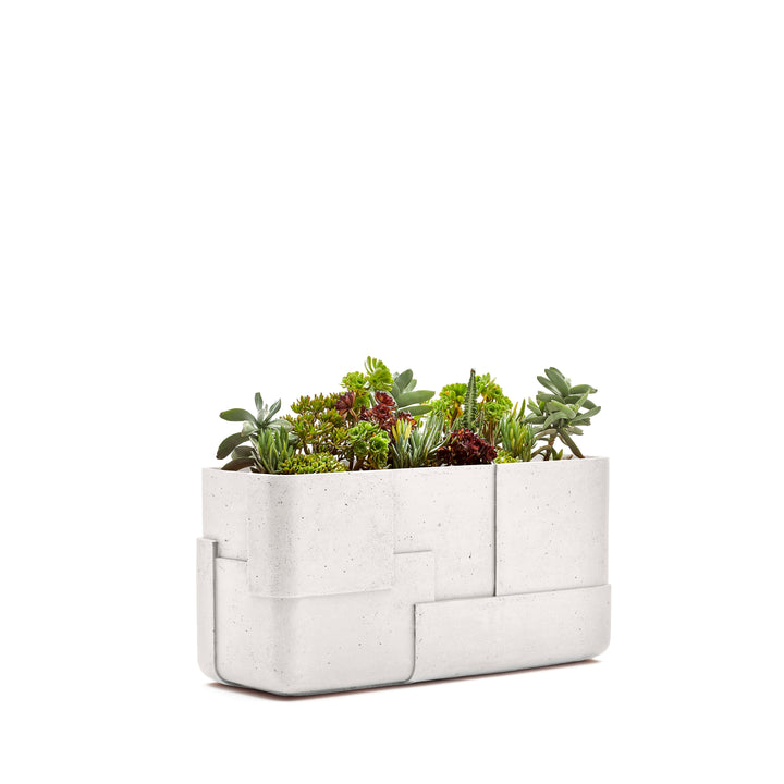 Aarde Planter - Trough Outdoor Planters Indigenus White