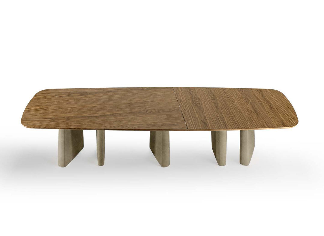 Albert XL Dining Table Kitchen & Dining Room Tables Eforma Wood (Canaletto Walnut NC) Small: 340 cm x 119 cm Black V01