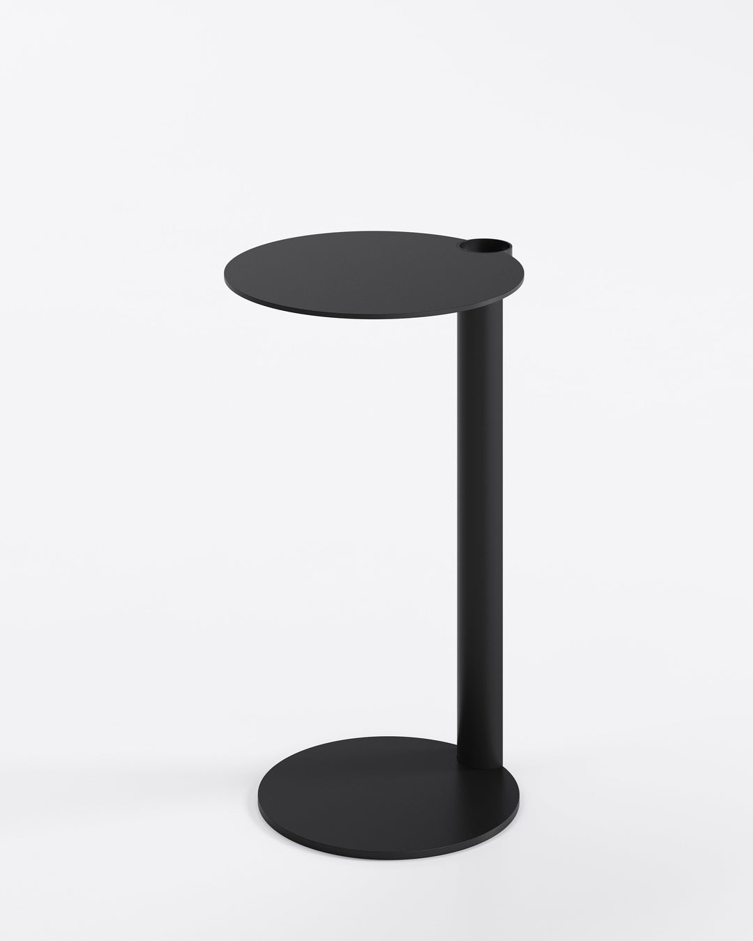 Aldo End Table Black End Table Eforma Ø9¾" 17¾"H Black Metal