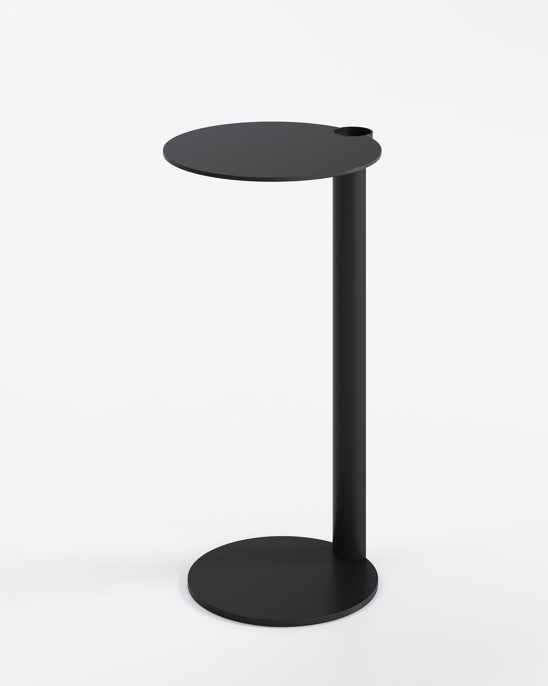 Aldo End Table Black End Table Eforma Ø9¾" 19¾"H Black Metal