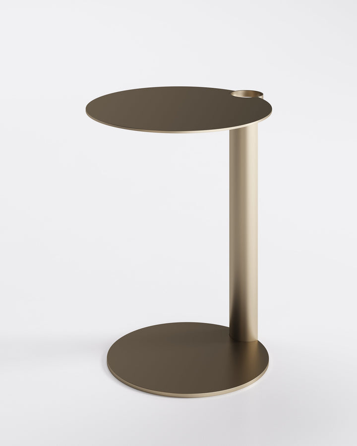 Aldo End Table Bronze End Table Eforma Ø15¾" 19¾"H Bronze Metal