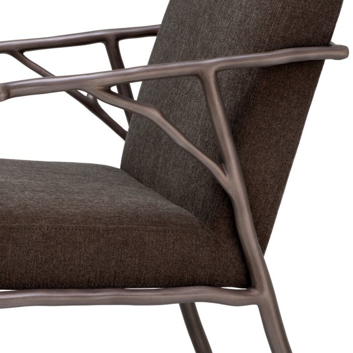 Dining Chair Antico medium bronze finish abrasia Chairs Eichholtz