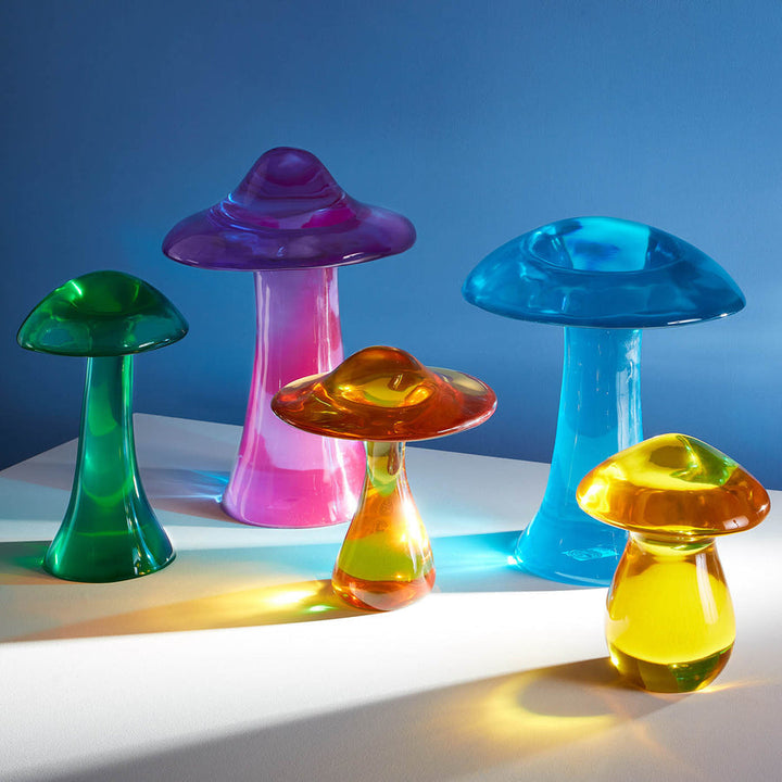 Yellow Acrylic Mushroom Objet Jonathan Adler