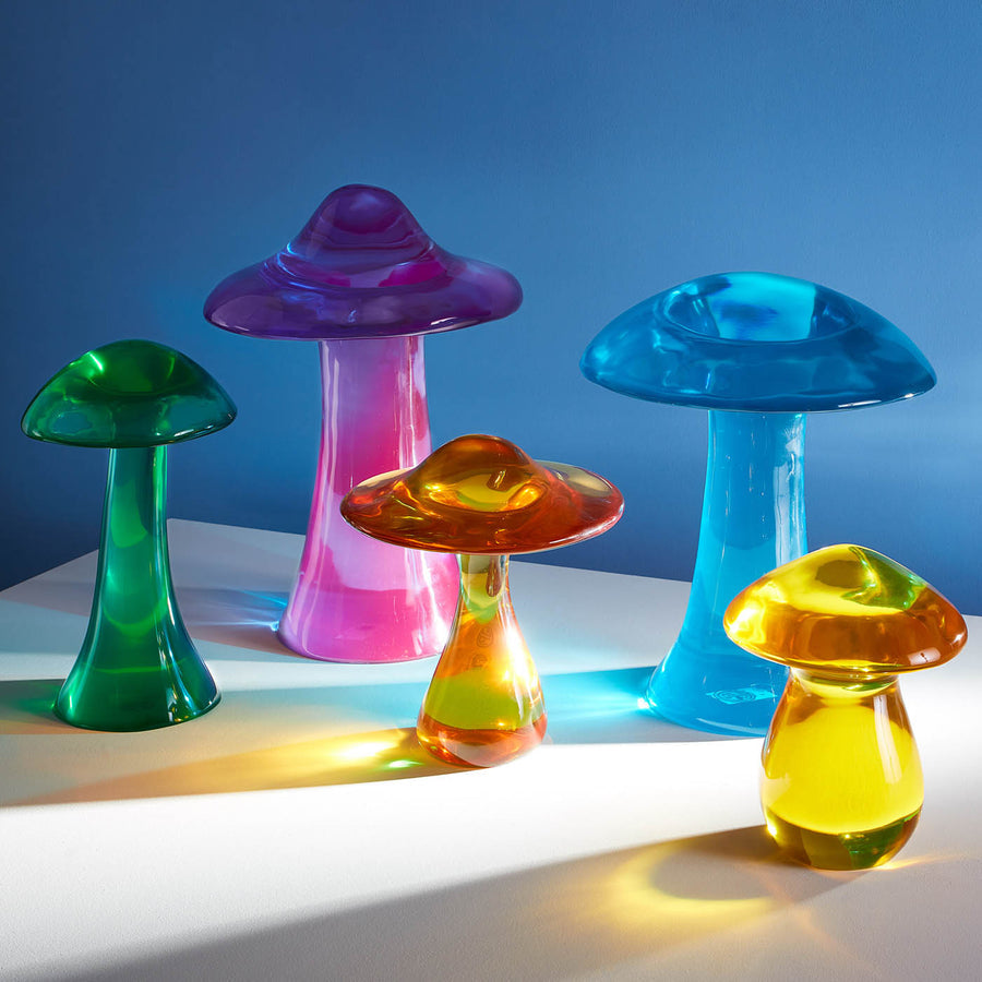 Orange Acrylic Mushroom Objet Jonathan Adler