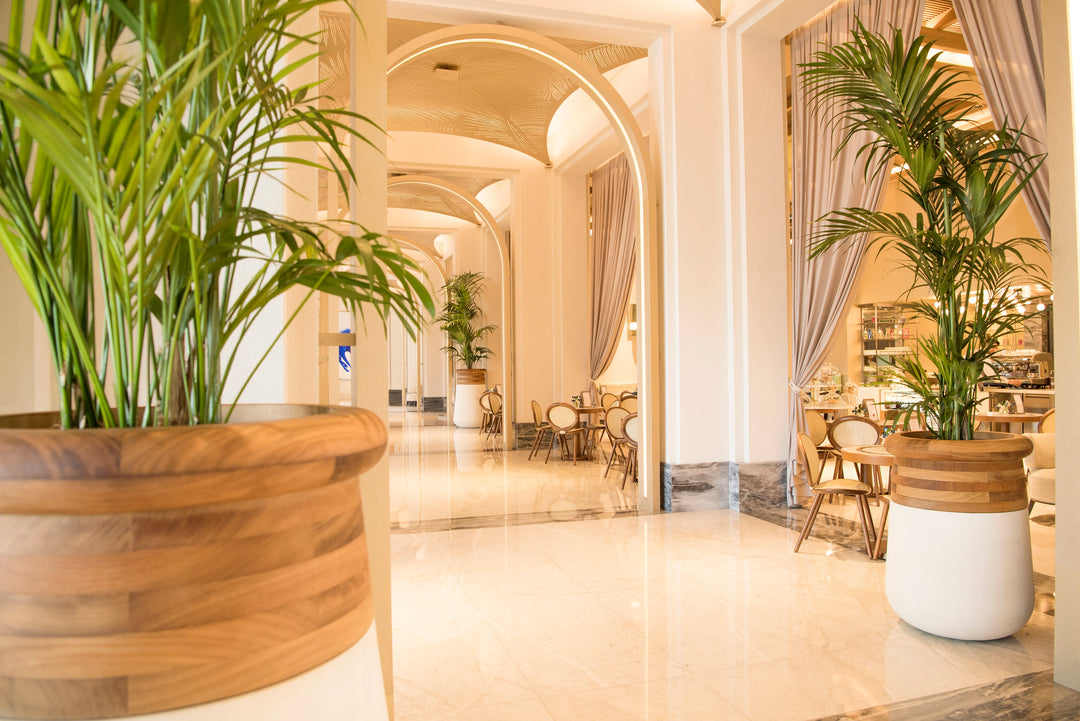 Soma Wood Planter – Medium Outdoor Planters Indigenus