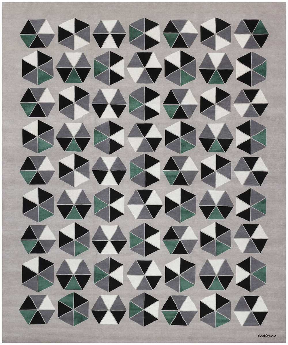 Esagoni Rug Rugs Amini 300 × 400 cm Green