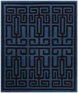 Labirinto Rug - Blue Black