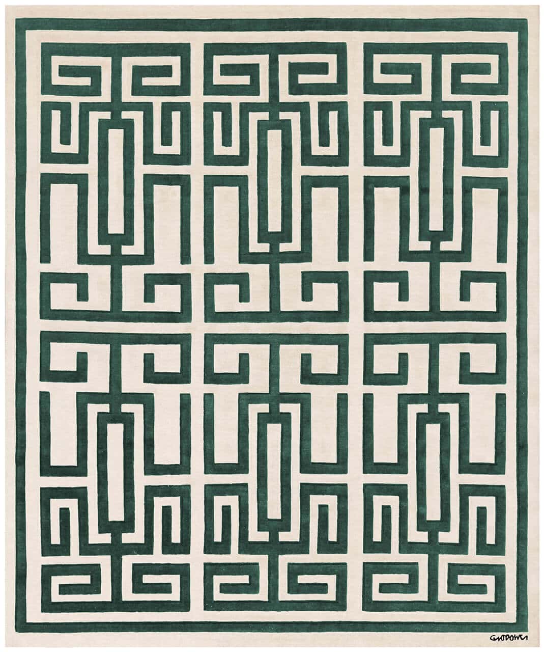 Labirinto Rug Rugs Amini 300 × 400 cm Green