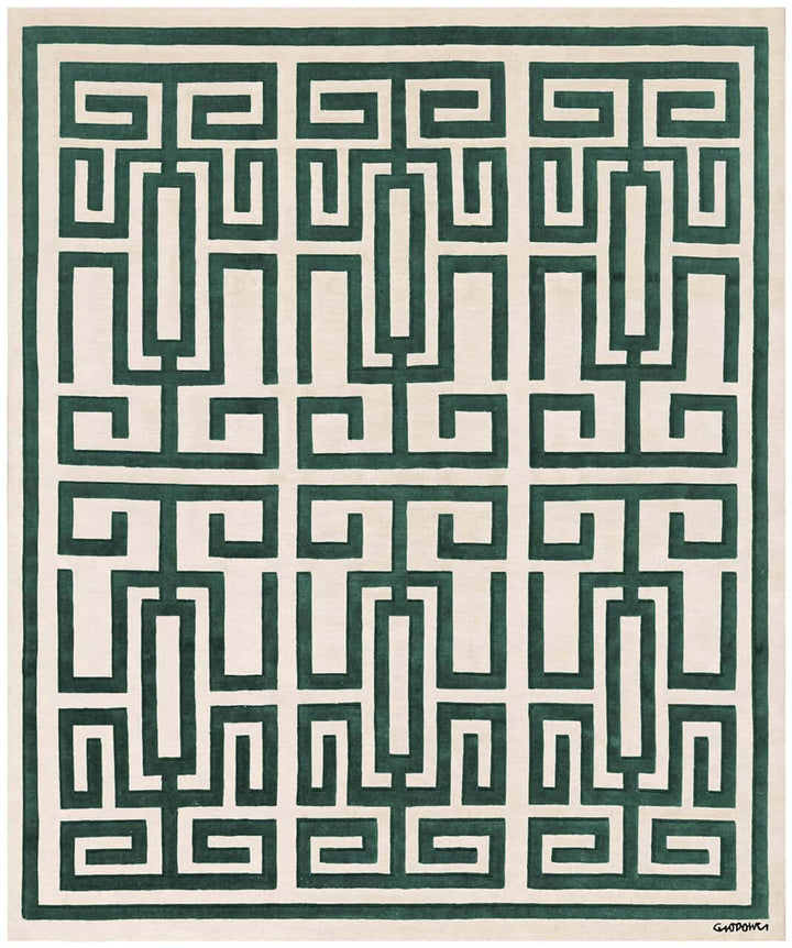 Labirinto Rug Rugs Amini 300 × 400 cm Green