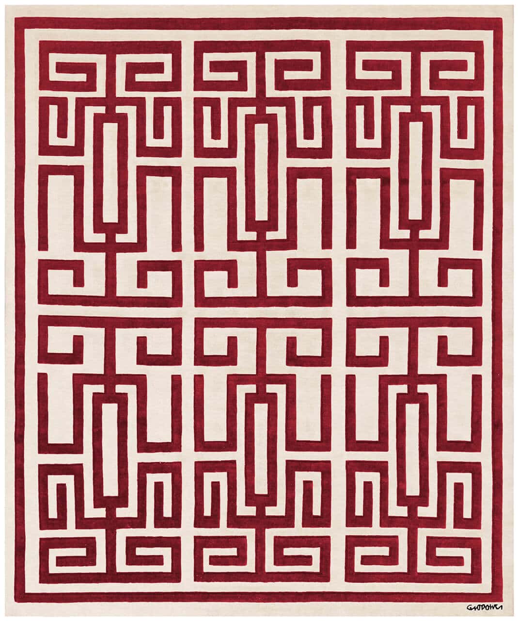 Labirinto Rug Rugs Amini 300 × 400 cm Red