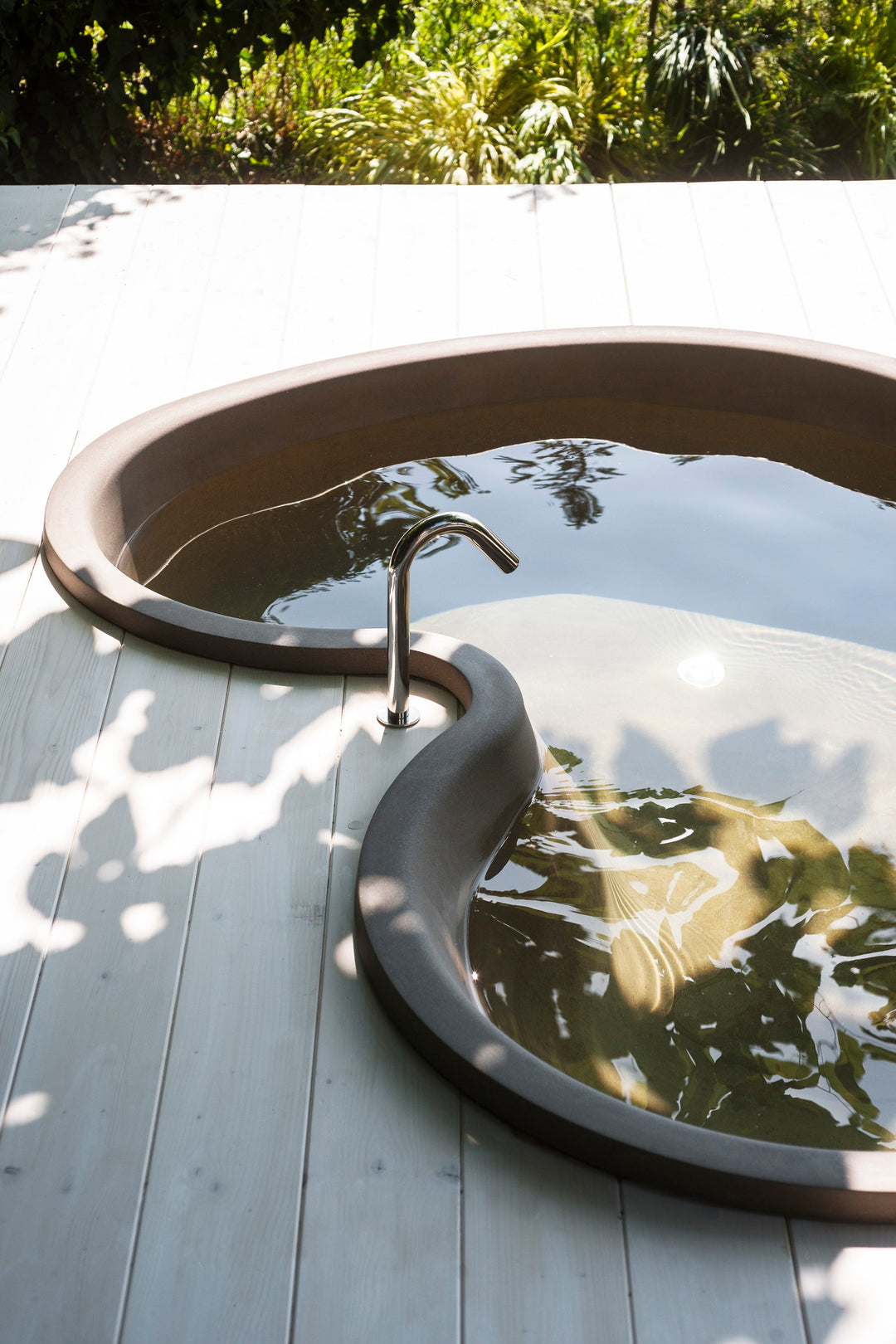 Agape DR Concrete Small Bathtub Bathtubs Agape