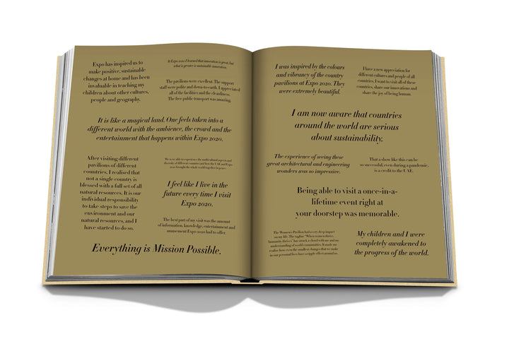 Expo 2020 Dubai: The Definitive Edition Book Print Books Assouline   