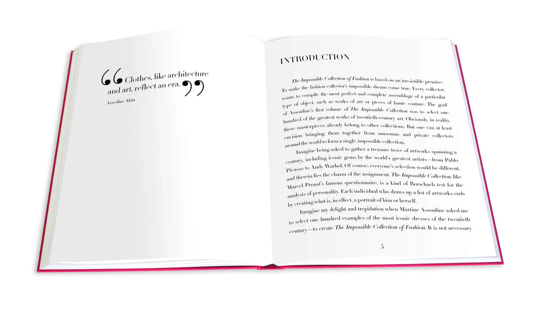The Impossible Collection of Fashion Book Print Books Assouline   