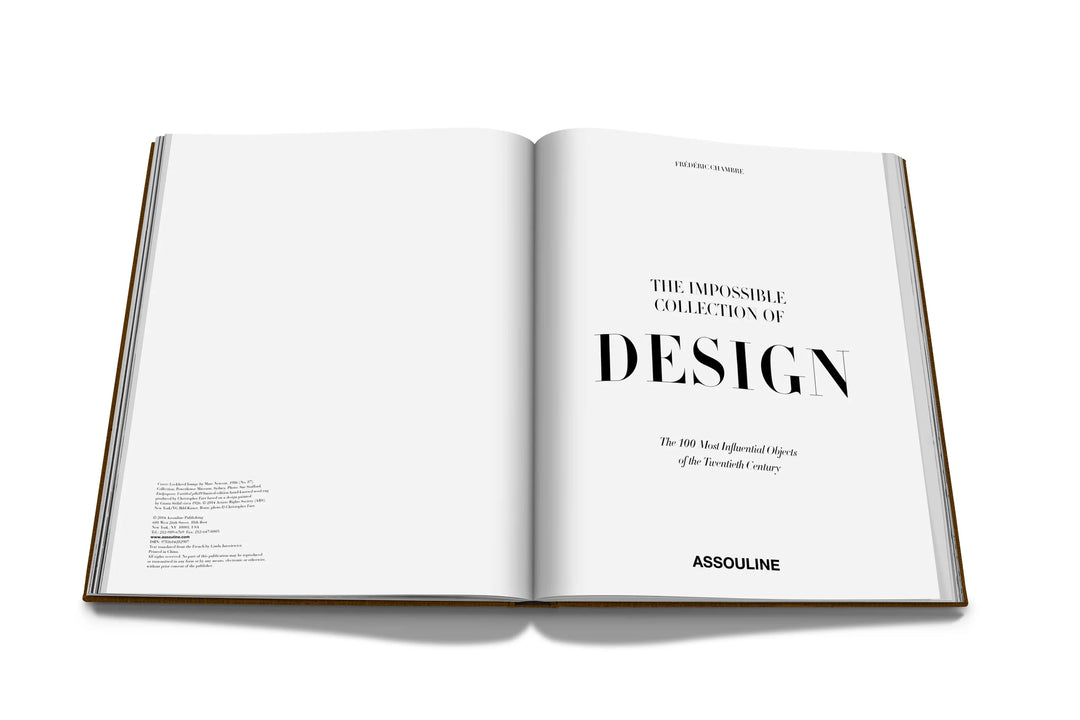 The Impossible Collection of Design Book Print Books Assouline   
