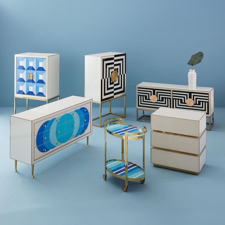 Torino Three-Drawer Chest Jonathan Adler
