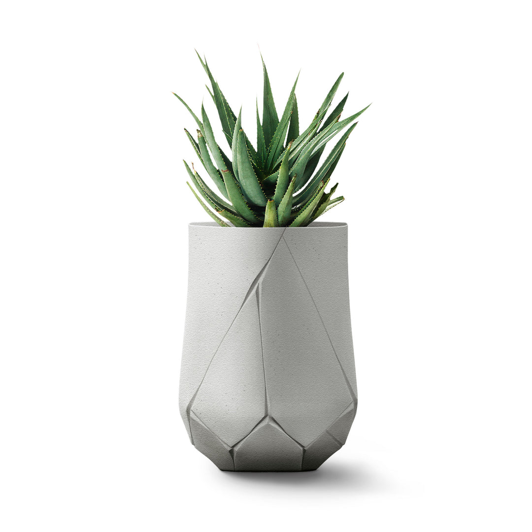 Bhaca Planter – Tall Outdoor Planters Indigenus Grey