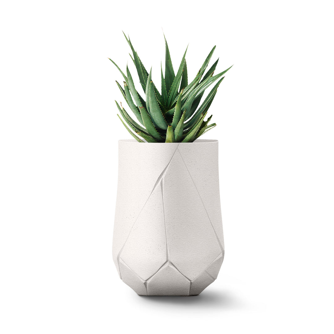 Bhaca Planter – Tall Outdoor Planters Indigenus White