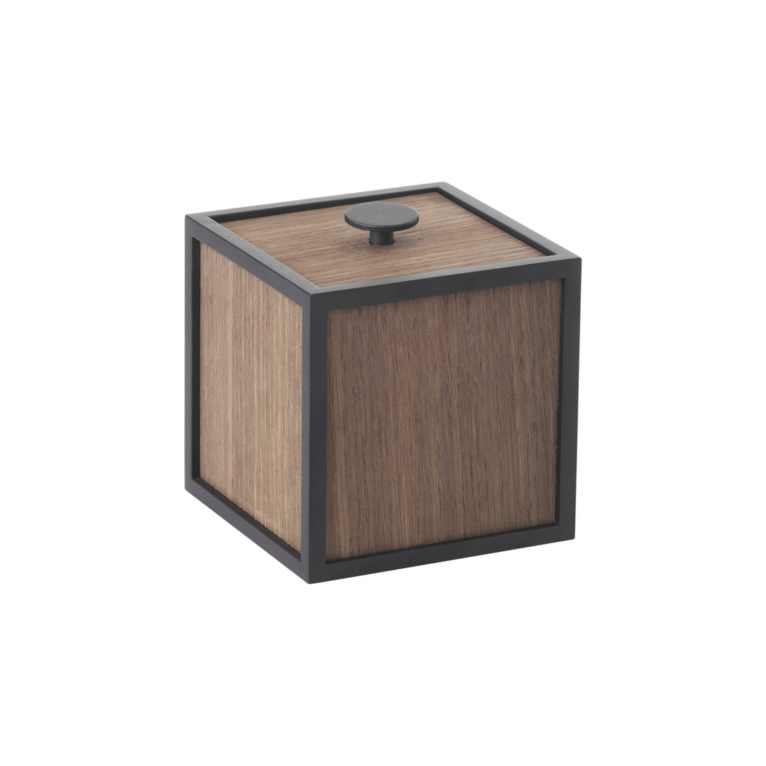 Frame Storage Box Decor Audo Copenhagen Smoke Oak Small: 3.9 in width