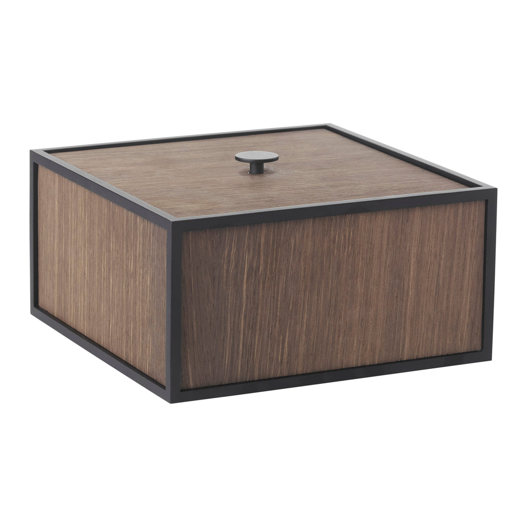 Frame Storage Box Decor Audo Copenhagen Smoke Oak Large: 7.9 in width