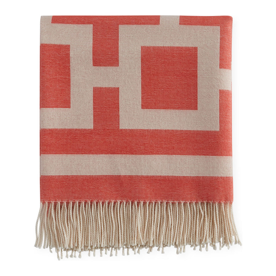 Nixon Baby Alpaca Throw Jonathan Adler Coral