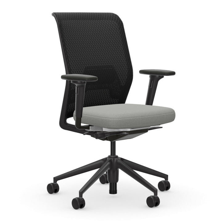 ID Mesh Office Chair Chairs Vitra Basic Dark Plastic Plano Cream White / Sierra Grey Diamond Mesh
