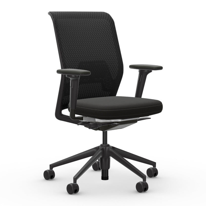 ID Mesh Office Chair Chairs Vitra Basic Dark Plastic Plano Nero Diamond Mesh