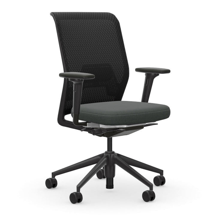 ID Mesh Office Chair Chairs Vitra Basic Dark Plastic Plano Sierra Grey / Nero Diamond Mesh