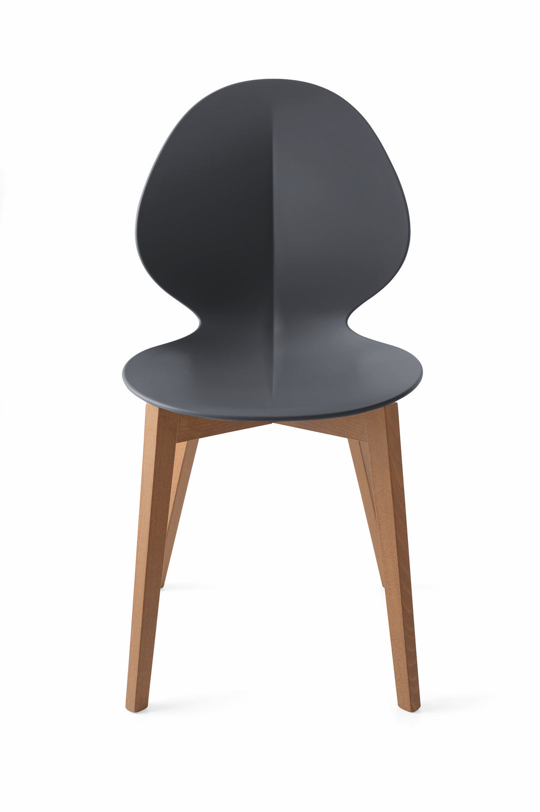 Basil Chair Walnut Matt Grey  Calligaris   