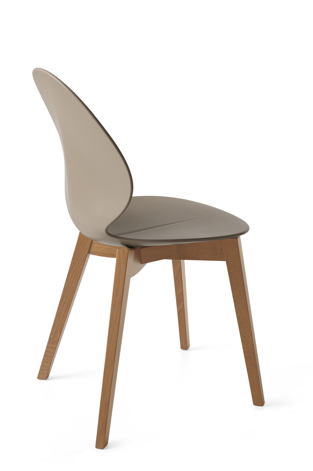 Basil Chair Walnut Matt Taupe  Calligaris   