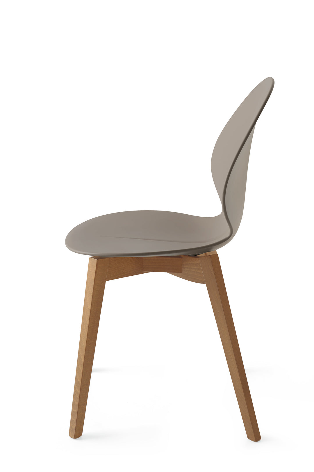 Basil Chair Walnut Matt Taupe  Calligaris   