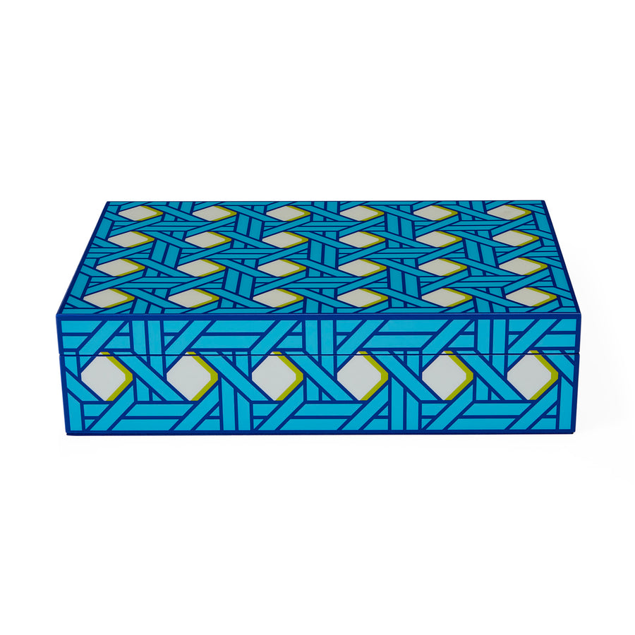 Large Basketweave Lacquer Box Jonathan Adler Default Title
